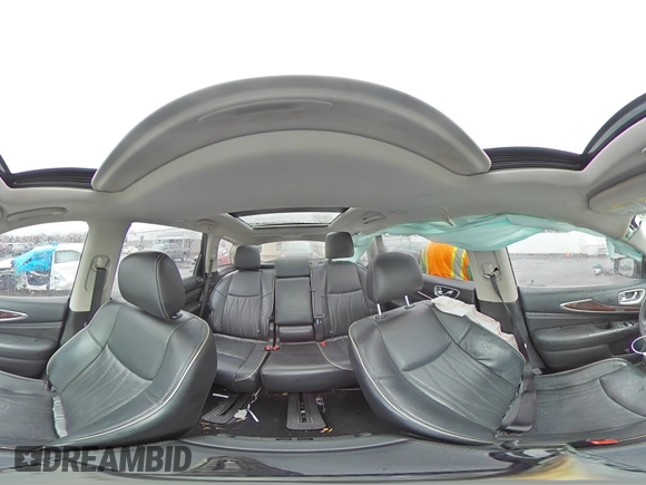 2017 Infiniti QX60 with VIN 5N1DL0MM9HC549675, listed as a Copart auction lot 52076715 with 100,009 mi miles and Salvage Title. Bid and sale history available at DreamBid. Image 13.