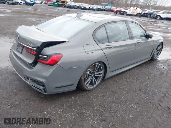2020 BMW 7 Series 750i xDrive with VIN WBA7U2C04LGM27104, listed as a IAAI auction lot 41757796 with 10,174 mi miles and . Bid and sale history available at carsss.com. Image 4.