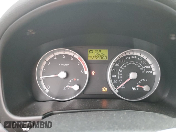 2008 Hyundai Accent Man L with VIN KMHCN35C18U057200, listed as a Copart auction lot 85137044 with 259,088 mi miles and Salvage Title. Bid and sale history available at carsss.com. Image 9.