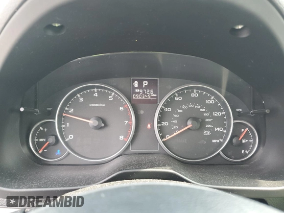 2013 Subaru Legacy Premium with VIN 4S3BMCC63D3041466, listed as a Copart auction lot 59883105 with 90,345 mi miles and Salvage title. Bid and sale history available at DreamBid. Image 9.