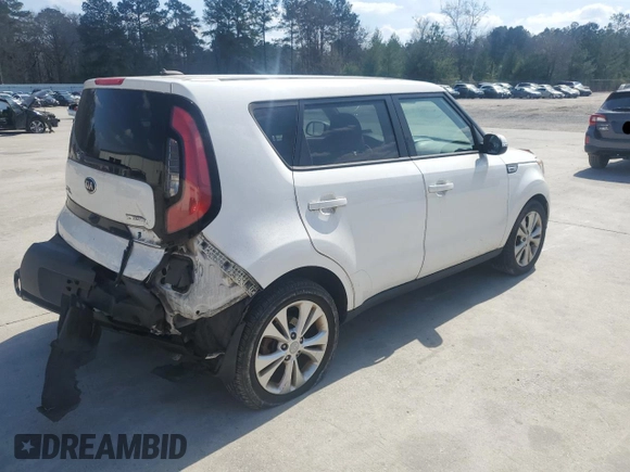 2014 Kia Soul + with VIN KNDJP3A59E7083356, listed as a Copart auction lot 48761685 with 57,386 mi miles and Salvage Title. Bid and sale history available at carsss.com. Image 3.