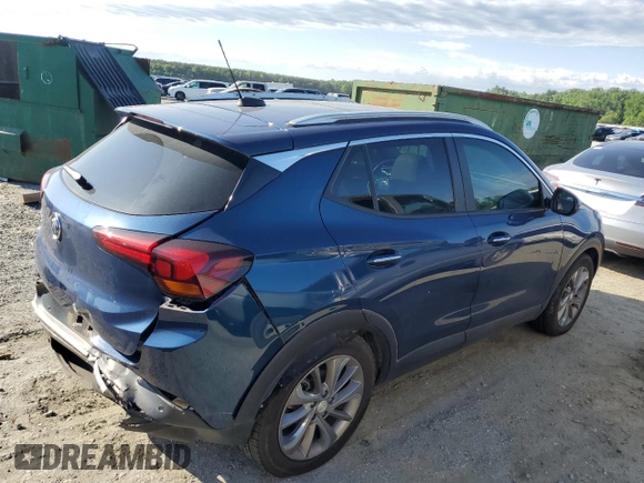 2021 Buick Encore GX Select with VIN KL4MMDS24MB137037, listed as a Copart auction lot 57953375 with 65,867 mi miles and Salvage title. Bid and sale history available at DreamBid. Image 3.