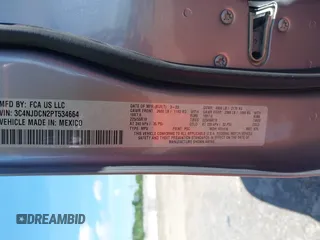 2023 Jeep Compass Limited с VIN 3C4NJDCN2PT534664, выставлен на аукционе IAAI как лот 42187902 с пробегом 26 366 миль миль и . История ставок и продаж доступна на DreamBid. Изображение 9.