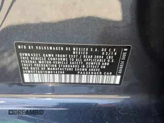 2019 Volkswagen GTI S z VIN 3VW6T7AU1KM014286, wystawiony jako Copart lot #54203435 z przebiegiem Nie podano mil oraz Szkoda całkowita • Salvage title. Historia ofert i sprzedaży dostępna na DreamBid. Obrazek 12.