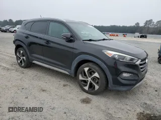 2017 Hyundai Tucson Sport with VIN KM8J3CA27HU596429, listed as a Copart auction lot 48874665 with 77,647 mi miles and Salvage Title. Bid and sale history available at DreamBid. Image 4.