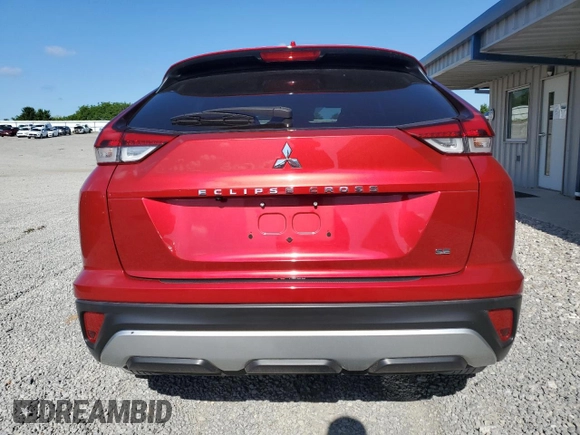 2022 Mitsubishi Eclipse Cross SE with VIN JA4ASWAA4NZ049837, listed as a Copart auction lot 58175705 with 35,459 mi miles and Salvage title. Bid and sale history available at DreamBid. Image 6.