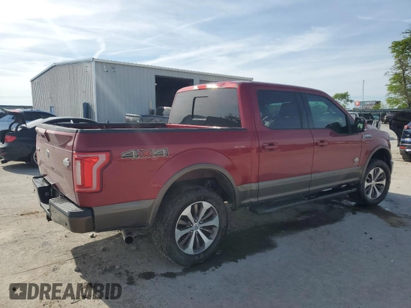 2015 Ford F-150 XLT with VIN 1FTEW1EG2FKD53109, listed as a Copart auction lot 54089215 with 155,339 mi miles and Salvage title. Bid and sale history available at DreamBid. Image 3.