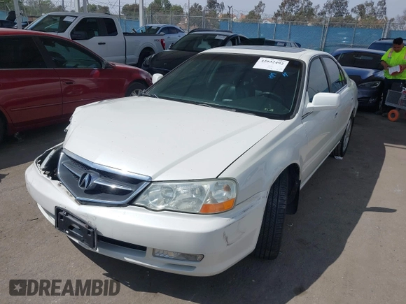 2003 Acura TL Type S with VIN 19UUA56803A024758, listed as a IAAI auction lot 42032492 with 209,302 mi miles. Bid and sale history available at carsss.com. Image 16.