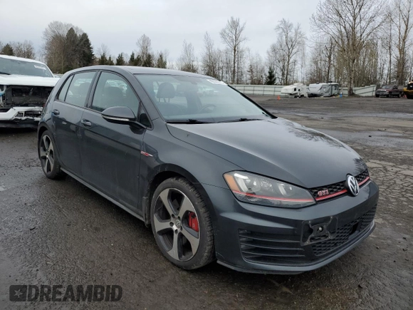 2017 Volkswagen Golf GTI S with VIN 3VW447AU5HM012375, listed as a Copart auction lot 48526375 with 53,277 mi miles and Salvage Title. Bid and sale history available at carsss.com. Image 4.