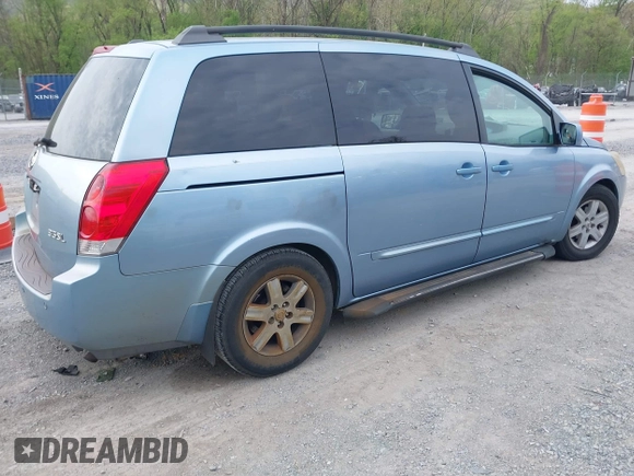 2004 Nissan Quest SE z VIN 5N1BV28U04N326799, wystawiony jako IAAI lot #42103475 z przebiegiem Nie podano mil oraz . Historia ofert i sprzedaży dostępna na DreamBid. Obrazek 4.