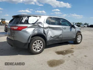 2021 Chevrolet Traverse LS z VIN 1GNERFKW4MJ206011, wystawiony jako Copart lot #59190965 z przebiegiem 64 002 mil mil oraz Nie do naprawy • Non repairable. Historia ofert i sprzedaży dostępna na DreamBid. Obrazek 3.