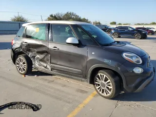 2020 FIAT 500L Trekking with VIN ZFBNFADH4LZ042720, listed as a Copart auction lot 74087074 with 22,381 mi miles and Salvage Title. Bid and sale history available at carsss.com. Image 4.