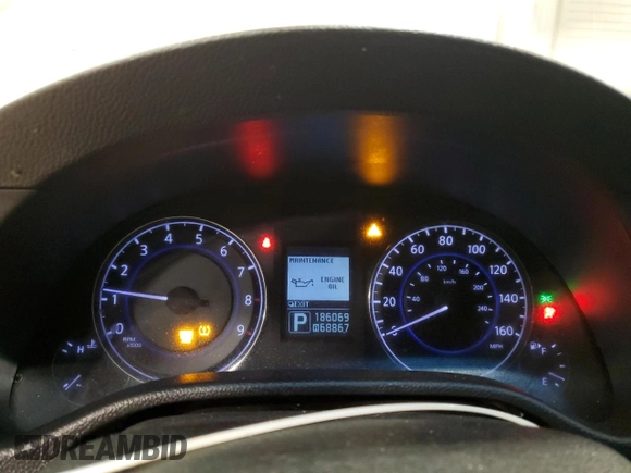 2013 Infiniti G37 x with VIN JN1CV6AR8DM354879, listed as a Copart auction lot 42391175 with 186,069 mi miles and Salvage Title. Bid and sale history available at carsss.com. Image 9.