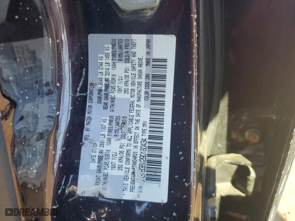 2009 Mazda CX-9 Grand Touring with VIN JM3TB38V290180434, listed as a Copart auction lot 48203045 with NaN miles and Salvage Title. Bid and sale history available at carsss.com. Image 13.