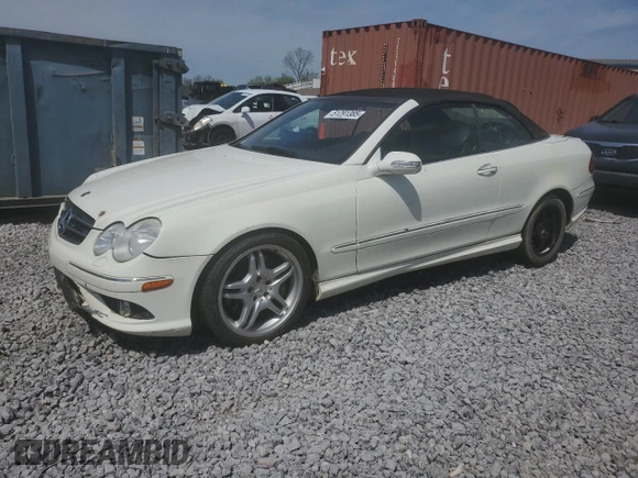 2008 Mercedes-Benz CLK 550 with VIN WDBTK72F18T092049, listed as a Copart auction lot 51291385 with 150,453 mi miles and Salvage Title. Bid and sale history available at DreamBid. Image 1.