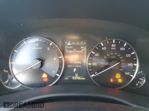 2016 Lexus GS 350 with VIN JTHCZ1BL9GA004129, listed as a Copart auction lot 47600115 with 93,796 mi miles and Clean Title. Bid and sale history available at DreamBid. Image 9.