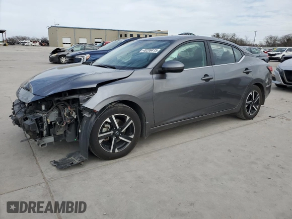 2024 Nissan Sentra SV with VIN 3N1AB8CV5RY284574, listed as a Copart auction lot 48289415 with 97,883 mi miles and Salvage Title. Bid and sale history available at carsss.com. Image 1.