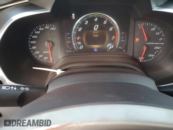 2015 Chevrolet Corvette 3LT with VIN 1G1YF2D77F5123920, listed as a Copart auction lot 85005644 with 63,261 mi miles and Salvage Title. Bid and sale history available at carsss.com. Image 9.