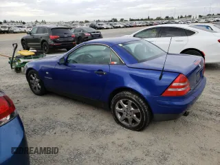 1998 Mercedes-Benz SLK-Class with VIN WDBKK47F9WF079564, listed as a Copart auction lot 71497654 with 226,380 mi miles and Salvage Title. Bid and sale history available at carsss.com. Image 2.