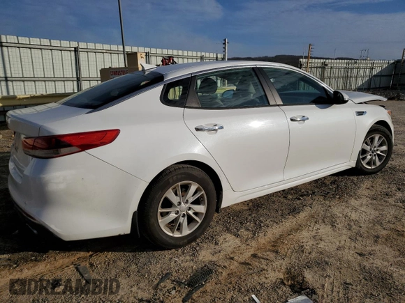 2017 Kia Optima LX with VIN 5XXGT4L38HG133070, listed as a Copart auction lot 85195614 with 128,196 mi miles and Salvage Title. Bid and sale history available at carsss.com. Image 3.