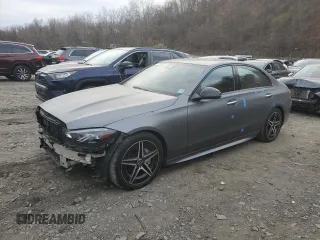 2022 Mercedes-Benz C 300 with VIN W1KAF4HB0NR048123, listed as a Copart auction lot 80442144 with 18,275 mi miles and Salvage Title. Bid and sale history available at DreamBid. Image 1.