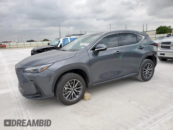 2025 Lexus NX 350h Premium z VIN 2T2GKCEZ3SC033838, wystawiony jako Copart lot #58584235 z przebiegiem Nie podano mil oraz Szkoda całkowita • Salvage title. Historia ofert i sprzedaży dostępna na DreamBid. Obrazek 1.