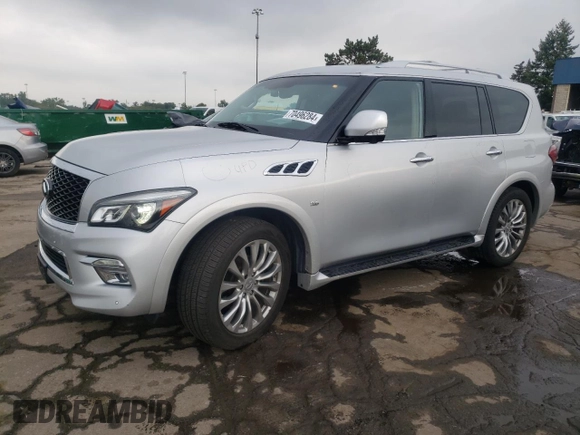 2015 Infiniti QX80 with VIN JN8AZ2NE4F9087405, listed as a Copart auction lot 70496284 with 207,470 mi miles and Clean Title. Bid and sale history available at carsss.com. Image 1.