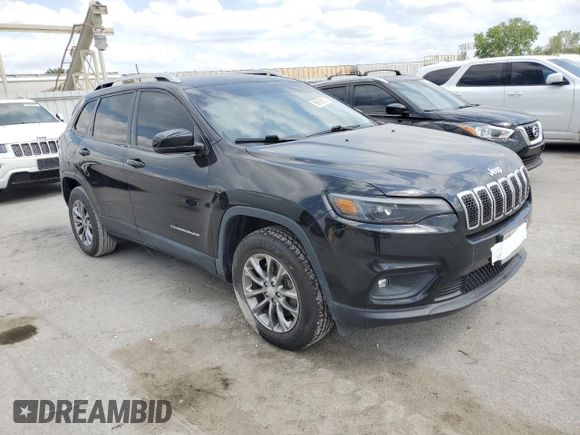 2019 Jeep Cherokee Latitude Plus z VIN 1C4PJMLB9KD393699, wystawiony jako Copart lot #56906055 z przebiegiem 52 674 mil mil oraz Szkoda całkowita • Salvage title. Historia ofert i sprzedaży dostępna na DreamBid. Obrazek 4.