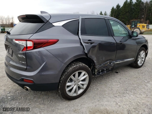 2020 Acura RDX with VIN 5J8TC2H37LL023536, listed as a Copart auction lot 78216914 with 36,587 mi miles and Salvage Title. Bid and sale history available at carsss.com. Image 3.