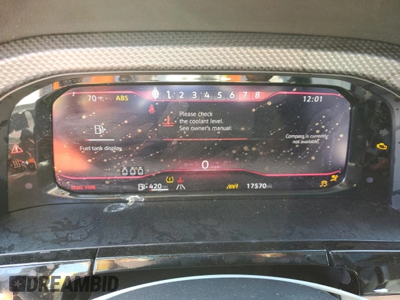 2024 Volkswagen Atlas SEL Premium R-Line with VIN 1V2FE2CA7RC219611, listed as a Copart auction lot 46862235 with 17,570 mi miles and Salvage title. Bid and sale history available at DreamBid. Image 9.