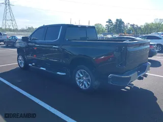 2019 Chevrolet Silverado 1500 LTZ with VIN 1GCPWEED7KZ137344, listed as a IAAI auction lot 42022949 with 55,947 mi miles. Bid and sale history available at carsss.com. Image 3.