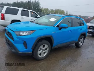 2021 Toyota RAV4 Hybrid LE with VIN 2T3MWRFV4MW117783, listed as a IAAI auction lot 41991477 with 39,675 mi miles. Bid and sale history available at carsss.com. Image 14.