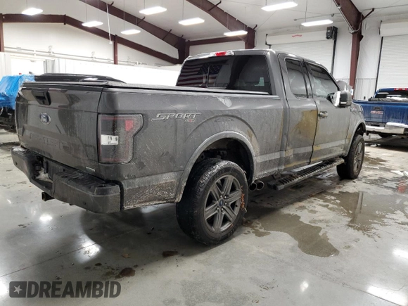 2020 Ford F-150 XL with VIN 1FTEX1EP5LKD63481, listed as a Copart auction lot 41990225 with 54,351 mi miles and Salvage Title. Bid and sale history available at carsss.com. Image 3.