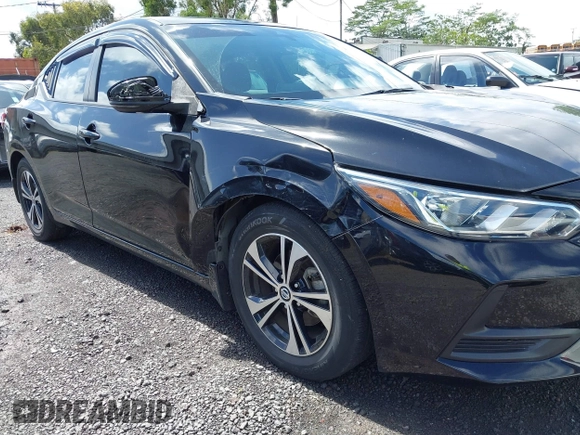 2020 Nissan Sentra SV with VIN 3N1AB8CV6LY215500, listed as a IAAI auction lot 41778106 with 24,981 mi miles and . Bid and sale history available at DreamBid. Image 6.