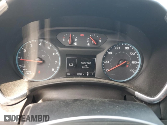 2018 Chevrolet Equinox LT with VIN 2GNAXJEV4J6262582, listed as a Copart auction lot 51537735 with 86,273 mi miles and Salvage Title. Bid and sale history available at DreamBid. Image 9.