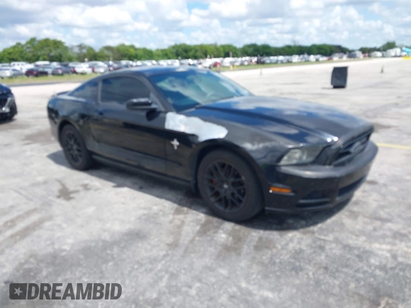 2013 Ford Mustang V6 with VIN 1ZVBP8AM5D5263496, listed as a IAAI auction lot 42580278 with 107,040 mi miles and . Bid and sale history available at DreamBid. Image 1.