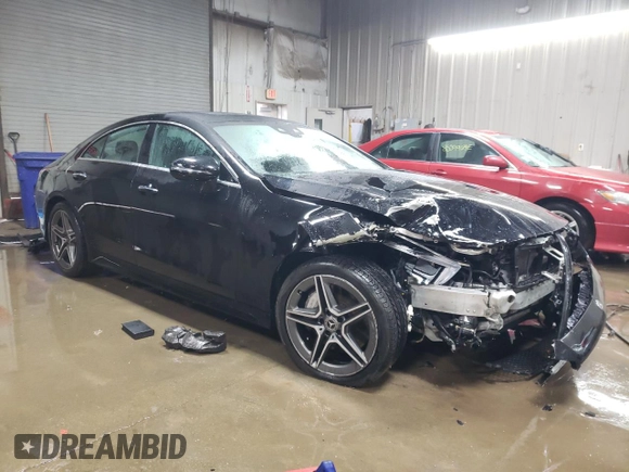 2019 Mercedes-Benz CLS with VIN WDD2J5KBXKA037156, listed as a Copart auction lot 85547174 with 65,009 mi miles and Salvage Title. Bid and sale history available at carsss.com. Image 4.