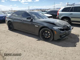 2011 BMW 5 Series 535i with VIN WBAFR7C5XBC608557, listed as a Copart auction lot 48142605 with 155,385 mi miles and Salvage Title. Bid and sale history available at carsss.com. Image 4.