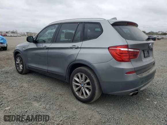 2013 BMW X3 xDrive28i with VIN 5UXWX9C5XD0A27585, listed as a Copart auction lot 50823985 with 119,802 mi miles and Clean Title. Bid and sale history available at carsss.com. Image 2.