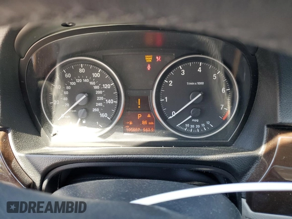 2011 BMW 3 Series 328i with VIN WBAPH5G56BNM78478, listed as a Copart auction lot 51046875 with 105,667 mi miles and Non Repairable. Bid and sale history available at carsss.com. Image 9.