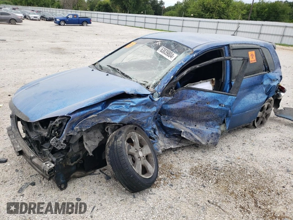 2007 Kia Spectra with VIN KNAFE161175009169, listed as a Copart auction lot 63839804 with 190,088 mi miles and Salvage Title. Bid and sale history available at carsss.com. Image 1.