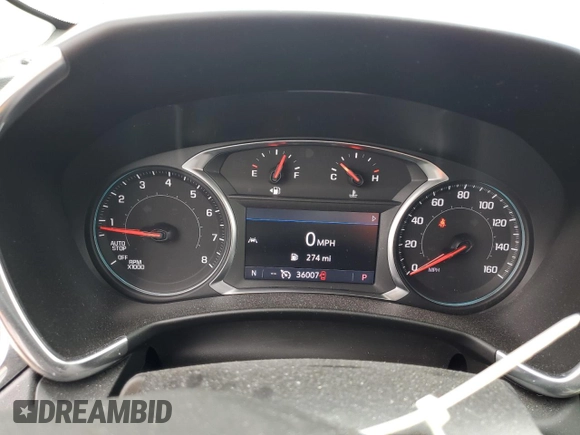 2021 Chevrolet Equinox LT with VIN 2GNAXUEV8M6143410, listed as a Copart auction lot 55560745 with 36,007 mi miles and Salvage Title. Bid and sale history available at DreamBid. Image 9.