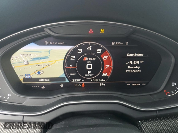 2020 Audi SQ5 Premium Plus with VIN WA1B4AFY0L2122926, listed as a Copart auction lot 60039833 with 25,501 mi miles. Bid and sale history available at carsss.com. Image 9.