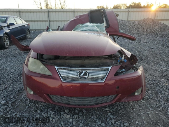 2006 Lexus IS 350 with VIN JTHBE262665006569, listed as a Copart auction lot 81945324 with Not provided miles and Salvage title. Bid and sale history available at DreamBid. Image 5.