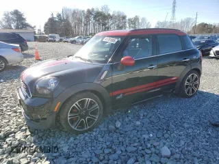 2014 MINI Countryman John Cooper Works with VIN WMWXD1C5XEWS34681, listed as a Copart auction lot 41781005 with 133,463 mi miles and Salvage Title. Bid and sale history available at DreamBid. Image 1.