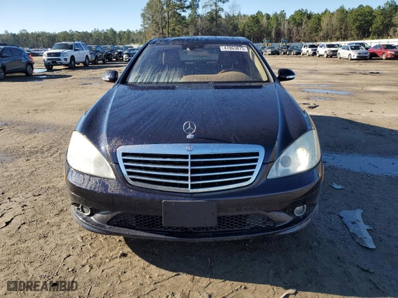 2008 Mercedes-Benz S-Class 5.5L V8 with VIN WDDNG86X48A236554, listed as a Copart auction lot 47063875 with 126,402 mi miles and Salvage Title. Bid and sale history available at carsss.com. Image 5.