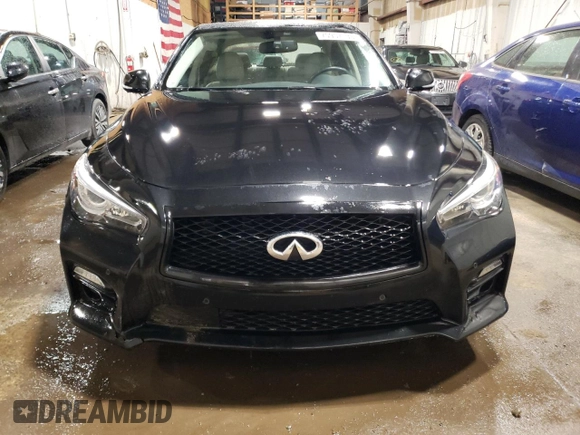 2017 Infiniti Q50 Red Sport 400 with VIN JN1FV7AR4HM871007, listed as a Copart auction lot 70957133 with 56,102 mi miles and Non Repairable. Bid and sale history available at carsss.com. Image 5.