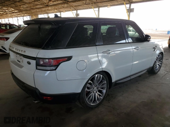 2015 Land Rover Range Rover Sport Supercharged with VIN SALWR2TF4FA615870, listed as a Copart auction lot 52377445 with 123,573 mi miles and Clean title. Bid and sale history available at DreamBid. Image 3.