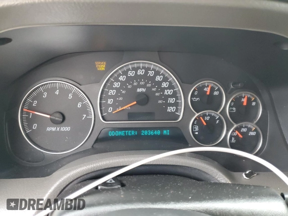 2002 GMC Envoy SLT with VIN 1GKDT13S122445936, listed as a Copart auction lot 44230555 with 203,640 mi miles and Non Repairable. Bid and sale history available at carsss.com. Image 9.