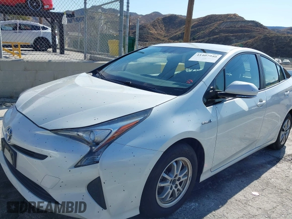 2016 Toyota Prius Four with VIN JTDKARFU4G3015856, listed as a IAAI auction lot 41407940 with 24,569 mi miles. Bid and sale history available at carsss.com. Image 6.
